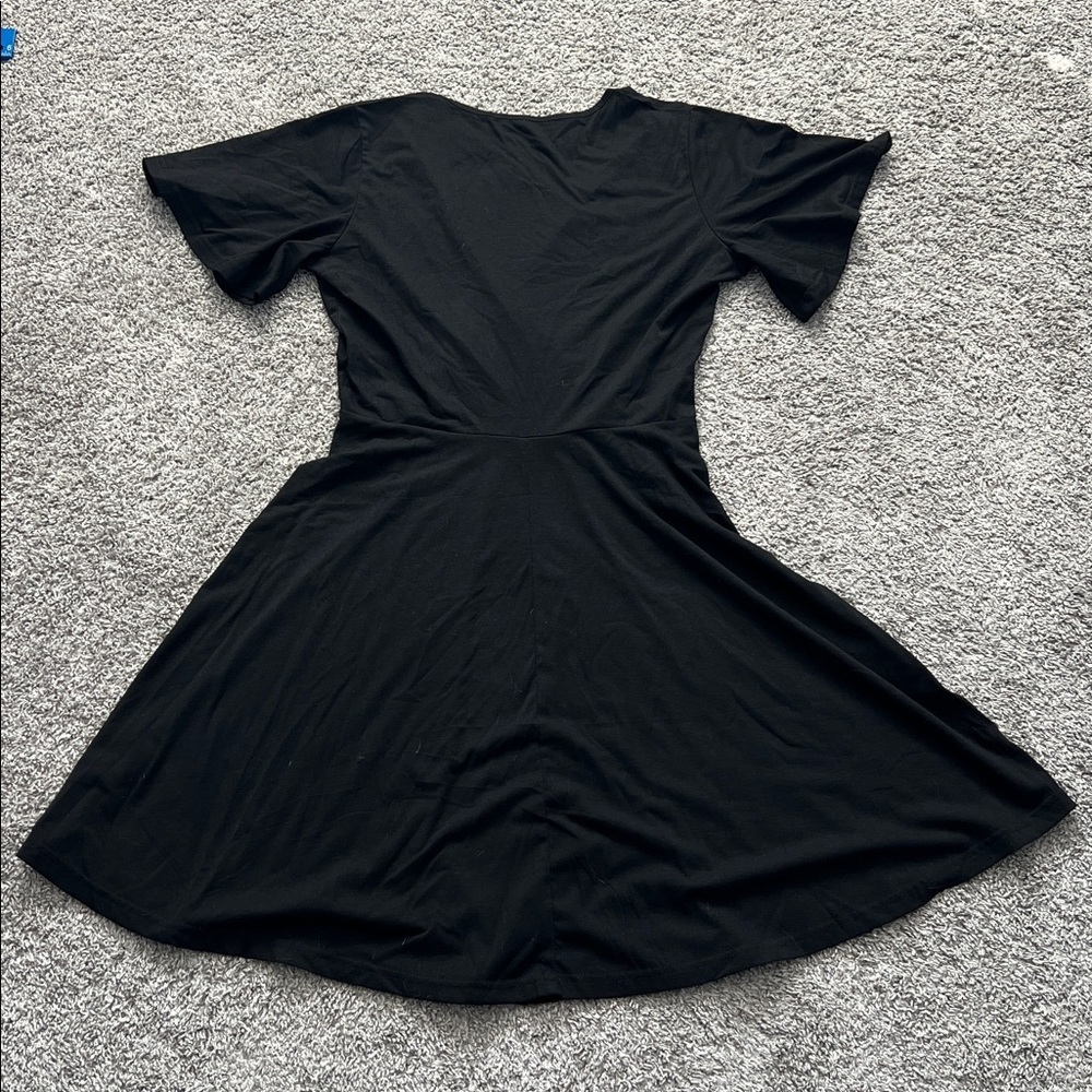 FENSACE Women’s Summer Short-Sleeve Wrap V-Neck A-Line Midi Sundress -  Size L - Picture 5 of 12